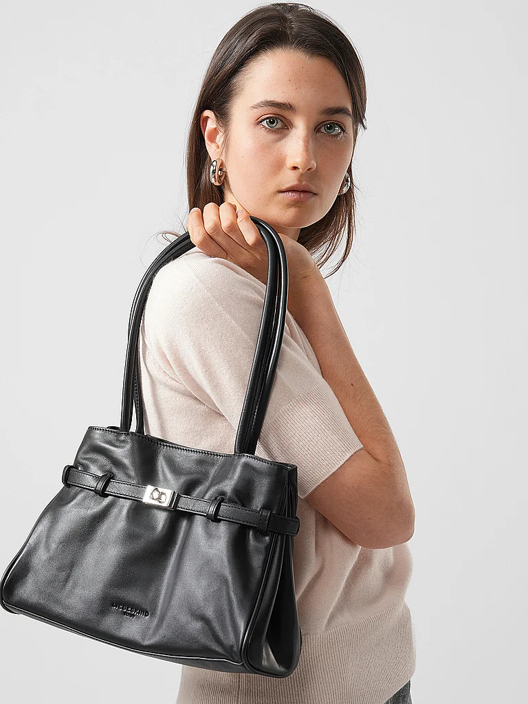 LIEBESKIND BERLIN Ledertasche - Henkeltasche NORI Medium schwarz damen 2